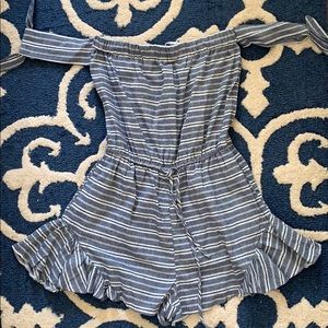 Striped romper